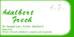adalbert frech business card
